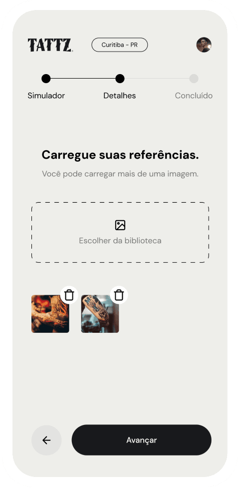 Página onde você define quando você irá faze-la